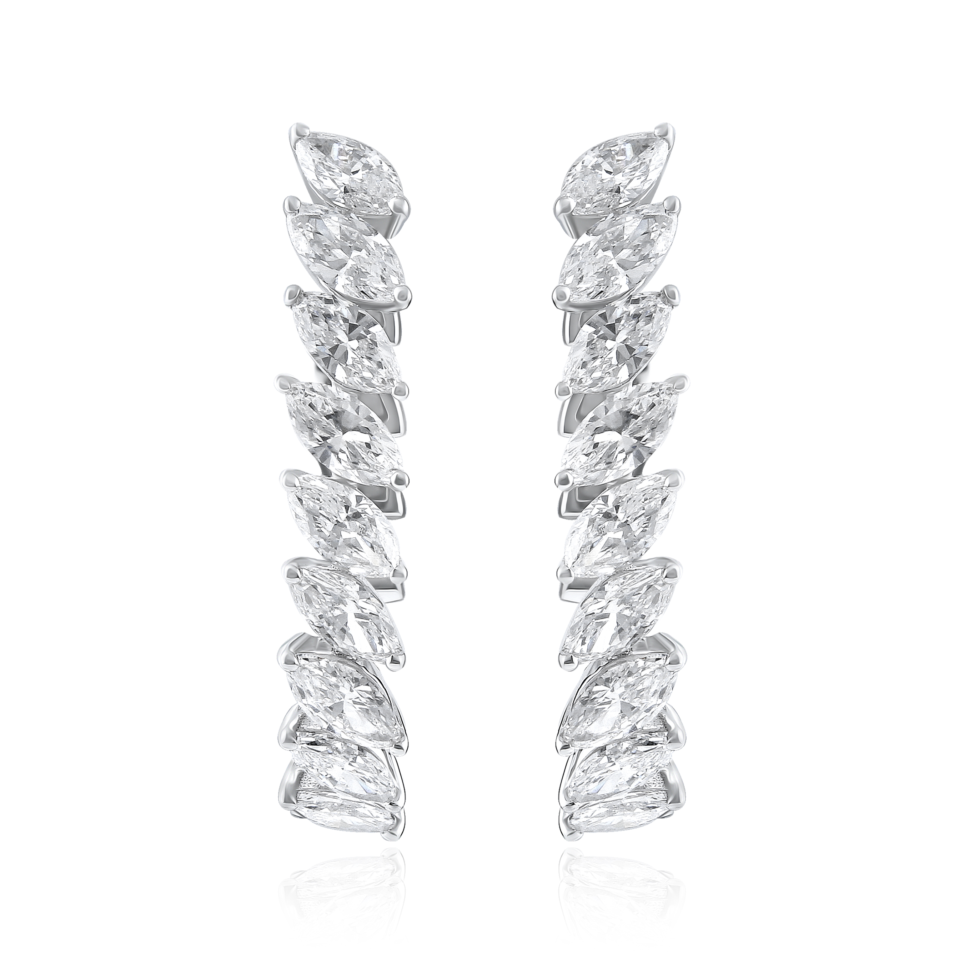 1.79ct Marquise Lab Diamond Earrings
