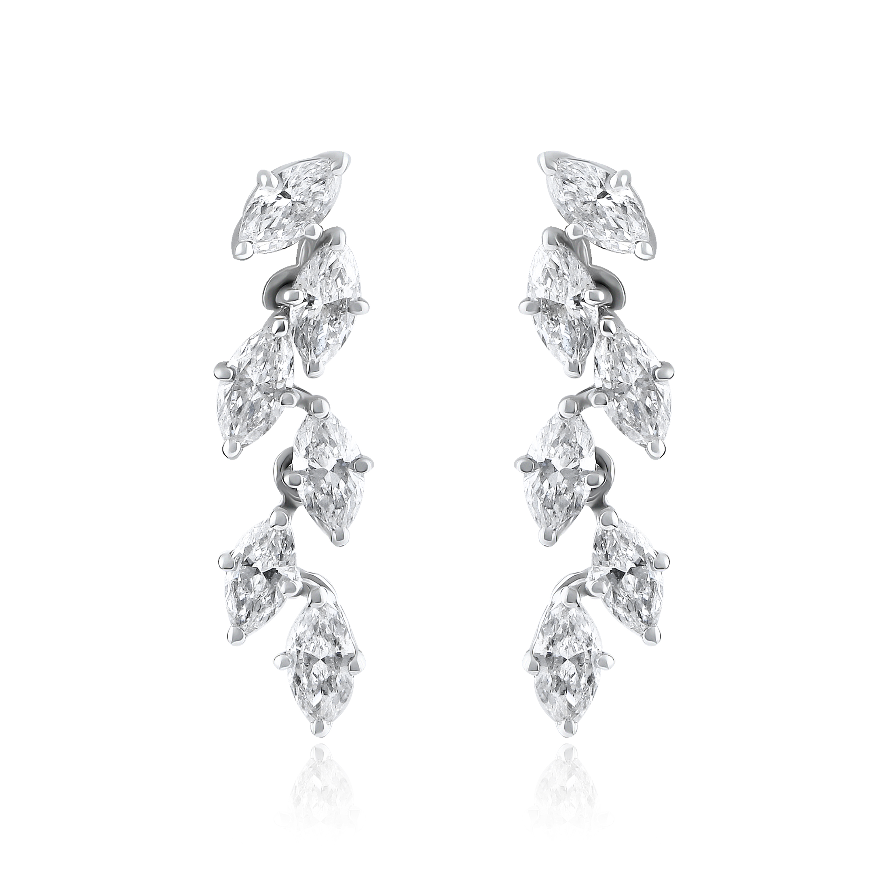 1.47ct Marquise Lab Diamond Earrings