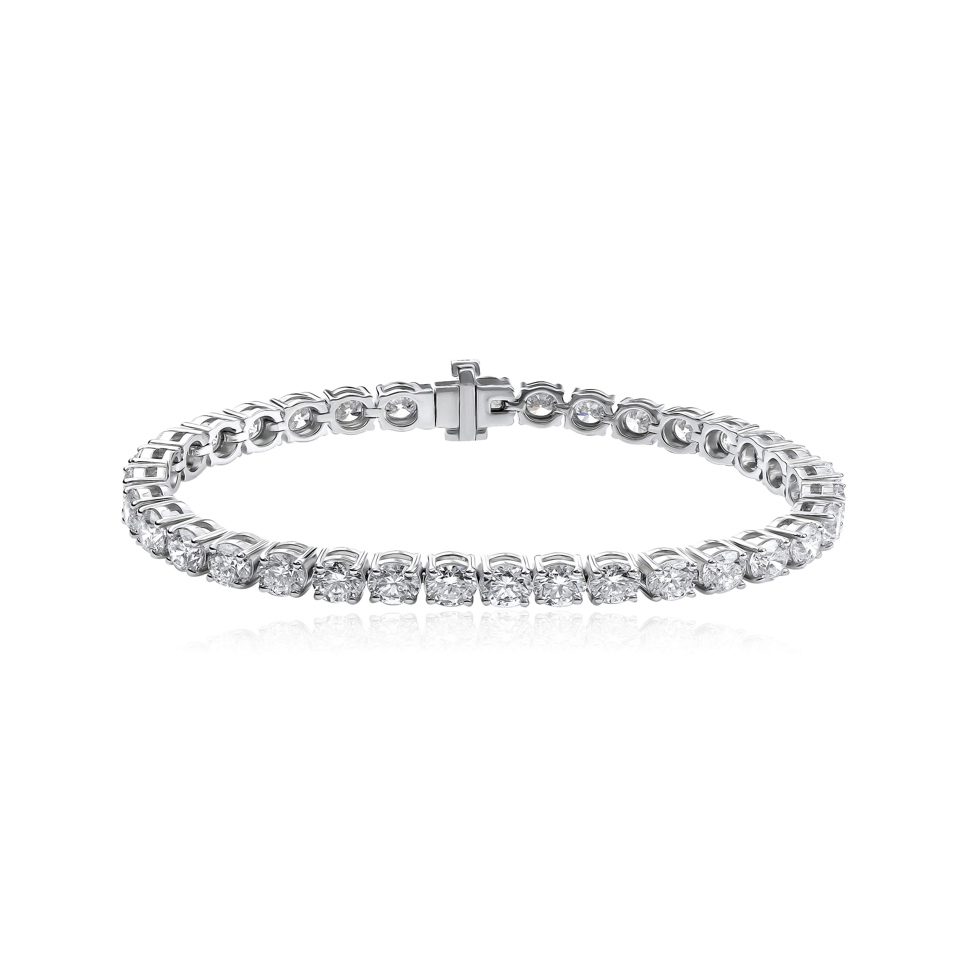 10.75ct Round Brilliant Lab Diamond Tennis Bracelet