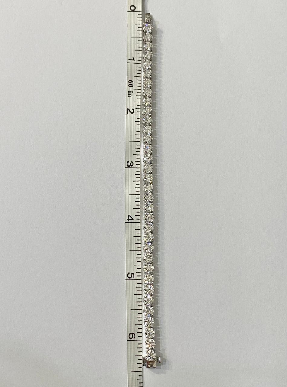 10.75ct Round Brilliant Lab Diamond Tennis Bracelet